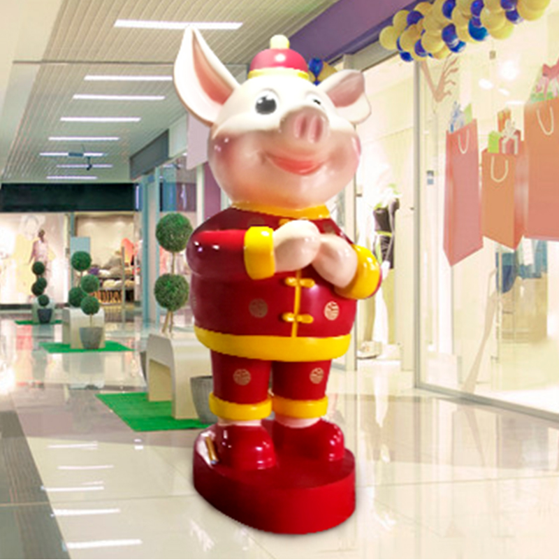 剖析玻璃钢大型雕塑外貌变黄什么缘故原由导致？？？？？